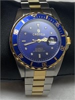 Croton Men’s Two Tone Blue Dial Automatic