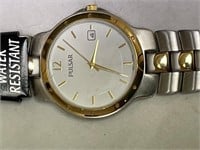 Pulsar two- tone mens watch