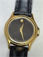 Ladies movado 9776462 18k gold plated case
