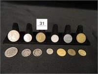 Foreign Coins; Brazil; Netherlands; Denmark