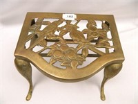Brass Step Stool; Measures-8" x 9¾" x 6" Approx.;