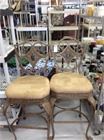 Set of three decorative barstools