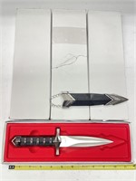 (4 Pcs) Fixed Blade Knife W/ Sheath