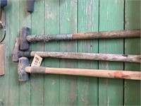 2 sledgehammers &1 splitting maul