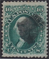 US Stamps #89 Used "TAG" Double Transfer CV $350
