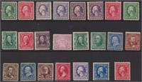 US Stamps Mint Regular Issues 1894-1931 23 differe
