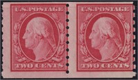 US Stamps #393 Mint NH Pair CV $260 Post Office Fr