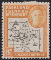 Falkland Islands Stamps SG #G6c South Poke CV £180