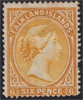 Falkland Islands Stamps #16a Mint HR with CV $325