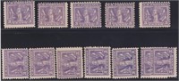 US Stamps #537 Mint NH/HR balance group wi CV $170