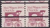 US Stamps EFO #1903 Mint NH Miscut Pair with shift
