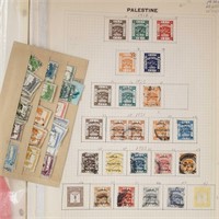 Palestine Stamps Used and Mint Hinged accumulation