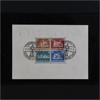 Germany Stamps #B68 Used 1935 OSTREPA Souv CV $825