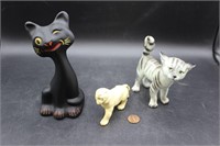 Cat Figurine Trio by Enesco et al