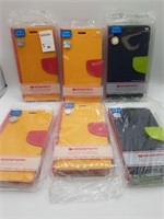 NEW IN BOX PHONE CASES  / DIARY  6     PCS