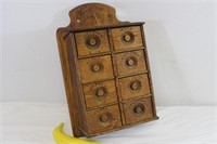 Vintage Pine Country Spice Cabinet