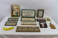 Collection of Decorative Signs