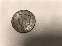 1816 large cent, Coronet
