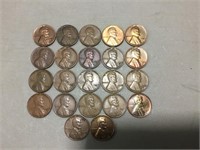 22 Lincoln Wheat Pennies 1930 -1939