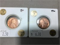 2 1979 S Lincoln Pennies