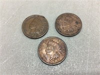 Lot of 3 1905 Indian pennies