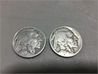 1927 and 1928 S Buffalo Nickels