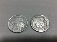 1936 and 1936 D Buffalo Nickels