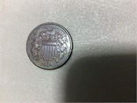 1864 two cent piece