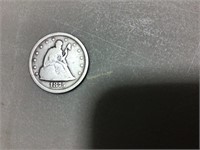 1875S Liberty seated twenty cent piece