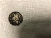 1867 three cent nickel