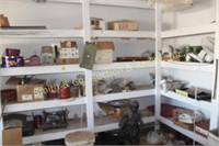 CONTENTS OF SHELVING ON SOUTHWEST WALL