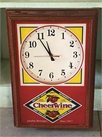 Cheerwine  Hanover Battery Clock 
12”x18”