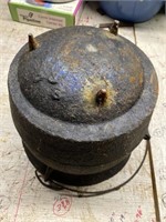 Antique 2 Gallon Three Leg Cast Iron Pot With