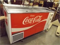Vintage 6 Ft. Coca-Cola Chest Type Cooler - Works