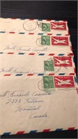 US Stamps, 1949 Vintage Correspondence in French,