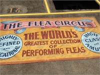 Original Flea Circus Canvas Banner