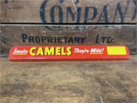 Original Camel Cigarettes Shop Shelf Tin Sign