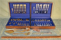 2 sets of Rogers flatware services for 8 plus addi
