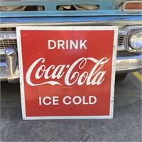 Original Coca Cola Tin Sign 1967
