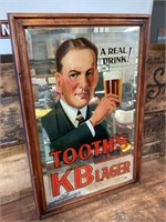 Rare Original Tooth's KB Lager Mirror