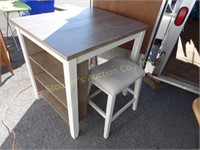 Kitchen Island with 2 Chairs 30"D by 36" W by