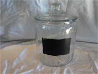 Glass Canister 10"t