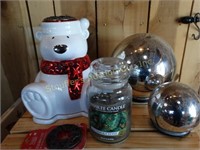 Bear Candle Luminary, candle, decor. globes,