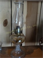 Glass Oil Lamp 17"T