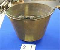 Early Brass Bucket - Pat 1866