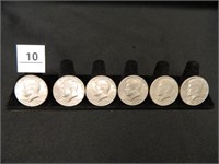 Bicentennial Kennedy Half Dollars-(5); 1978D-(1);