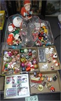 7 Boxes of Christmas Ornaments, Etc