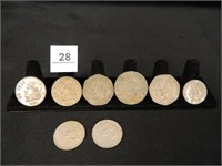 Mexican Coins; 1970's & 1980's; (8-Coins);