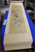 Japanese Wood Block Scroll