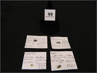 Montana Sapphires; (4); Assorted Sizes;